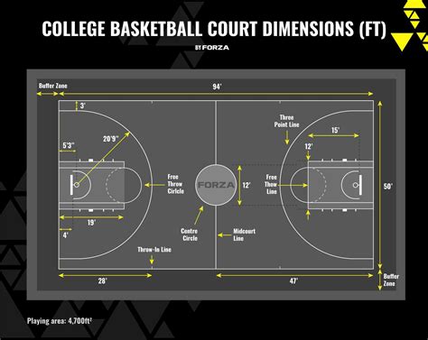 court measurements basketball